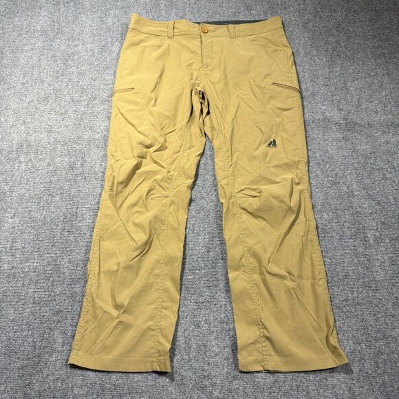 Eddie Bauer Pants Mens 38x29 Beige First Ascent Cargo Hike Trail Fish Range Trek - Picture 1 of 9